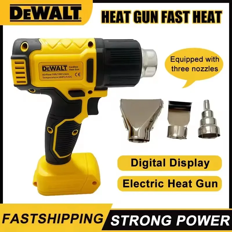 

DEWALT 18 В 21 В тепловая пушка инструмент для термоусадочной упаковки беспроводной фен электрический осушитель воздуха паяльный термовентилятор для DeWalt