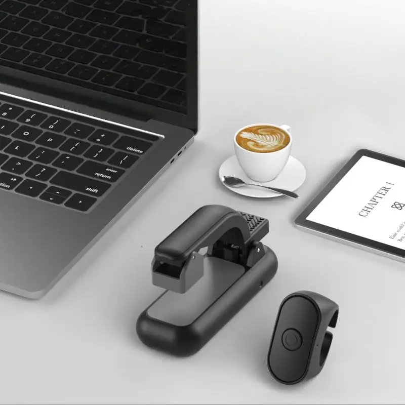 Control Remoto 2 en 1 con Bluetooth para Pasar Páginas en Kindle Paperwhite Oasis, Ligero, de ABS, para Leer y Pasar Páginas