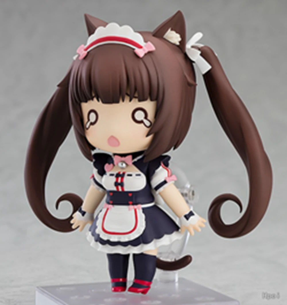 Figura de ação do PVC do anime, chocolates, baunilha, modelo do estilo do gato, boneca estática, empregada doméstica do gato, OB11 #1238, 10cm
