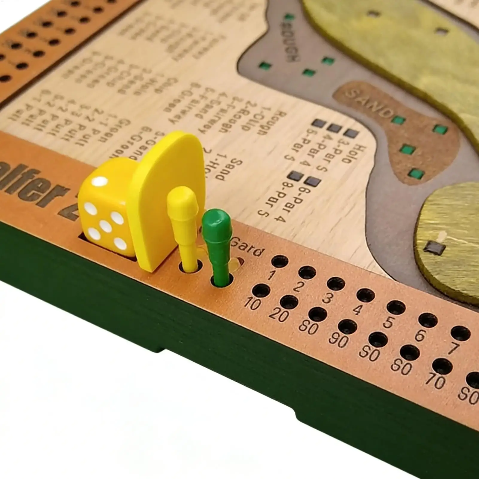 เกมลูกเต๋ากอล์ฟ ของเล่นกอล์ฟไม้ที่ท้าทาย สำหรับ 1-4 ผู้เล่น เหมาะสำหรับผู้ใหญ่และครอบครัว เล่นบนโต๊ะในร่ม เพื่อความบันเทิง