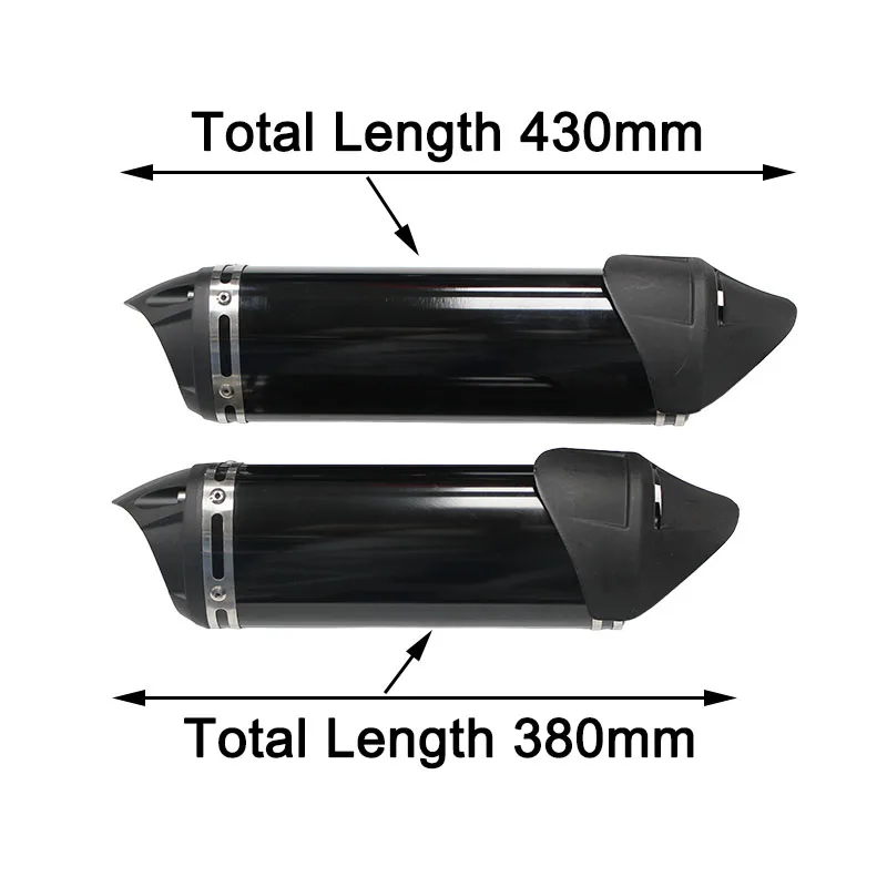 38mm universal caliber motorcycle exhaust muffler tailpipe, made of aluminum alloy, achieving a quiet effect
