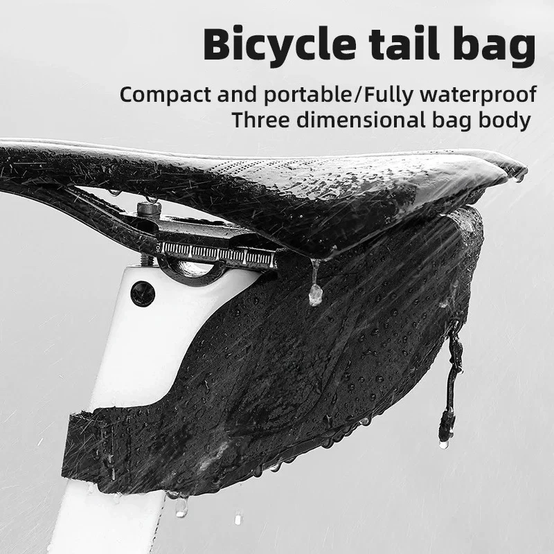 Waterproof Large Capacity Bike Saddle Bag Portable Durable Outdoor Riding