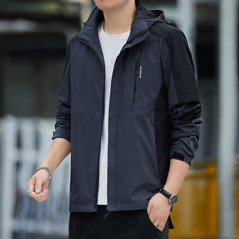 

Men's Autumn Tactic Windbreaker Man Oversize Windshield Jacket Men Spring Coat Mens Camping Jackets Male Work Wear Clothes