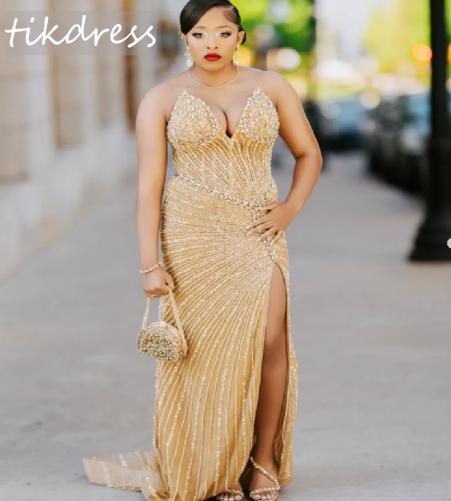 black and gold fit and flare dress Black Mermaid Formal Gown 24327 with Gold Flowers Black/Gold / 4 main image 1