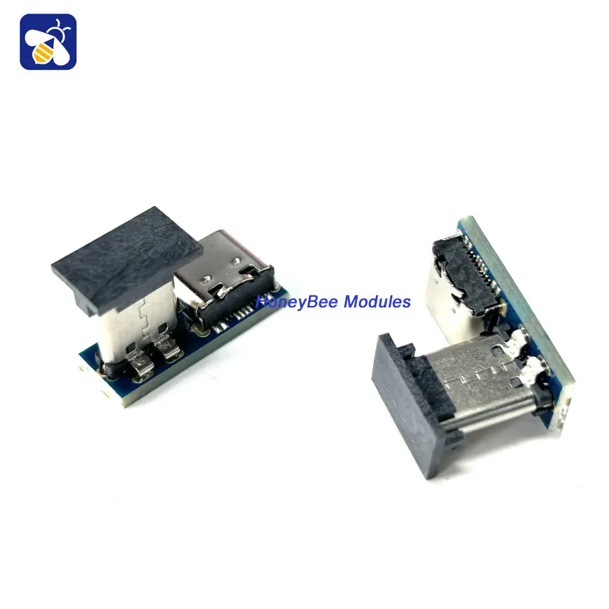 Mini tipo-c macho para placa de teste fêmea, módulo adaptador, USB 3.1, 24P, 16P