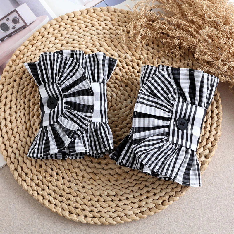 

Nail Shop Art Photography Detachable Ruffle Flare Hand Sleeves Pleated Wrist Cuff Nail Polish Handheld Decoration