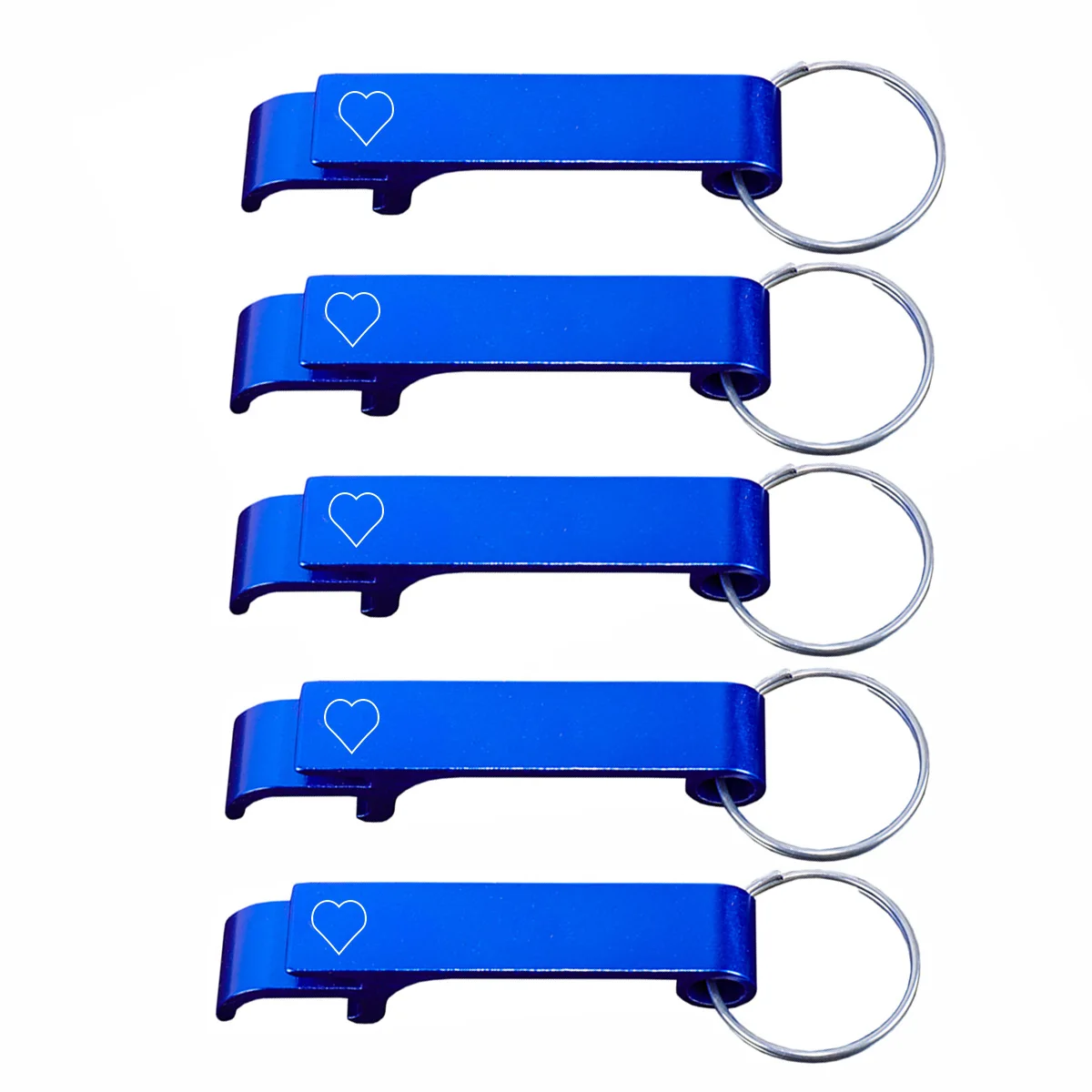 5pcs Custom Name Keychain Aluminum Alloy Set