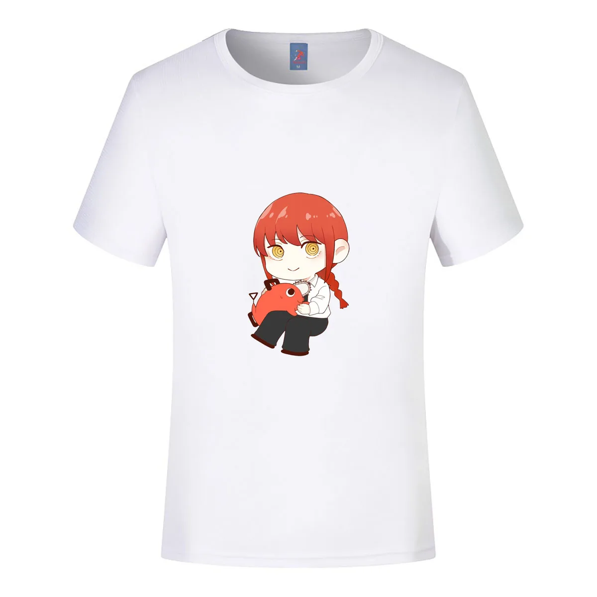 Makima 마키마 Printed T-shirt Anime Character Men Women Summer Fashion Clothing Casual Streetwear Cotton Tops