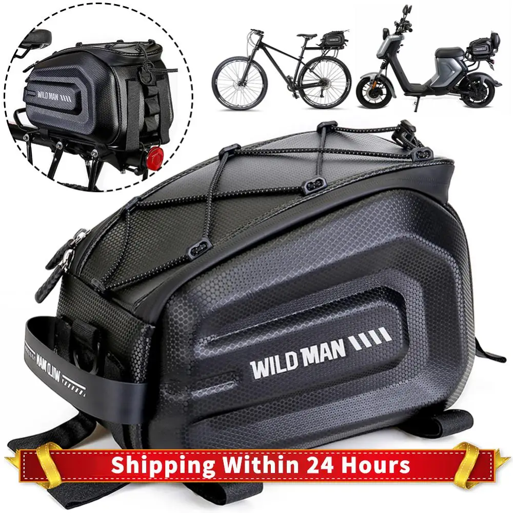 

4L Bicycle Luggage Carrier Bag Multifunction Cycling Pannier Pack Large Capacity Waterproof for Outdoor Riding Travel