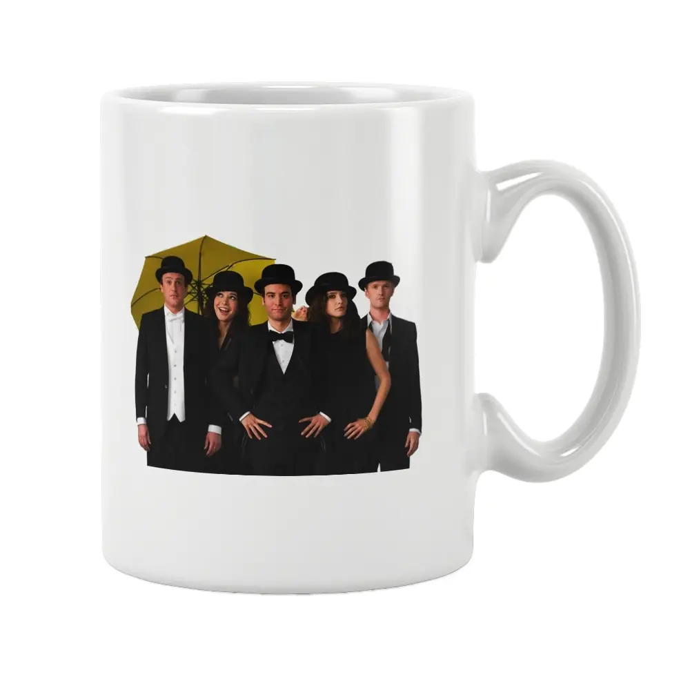 HIMYM Mug White Ceramic Coffee Tea Milk Beer Cup How I Met Your Mother Barney Ted Marshall Lily Robin Women Men Gift