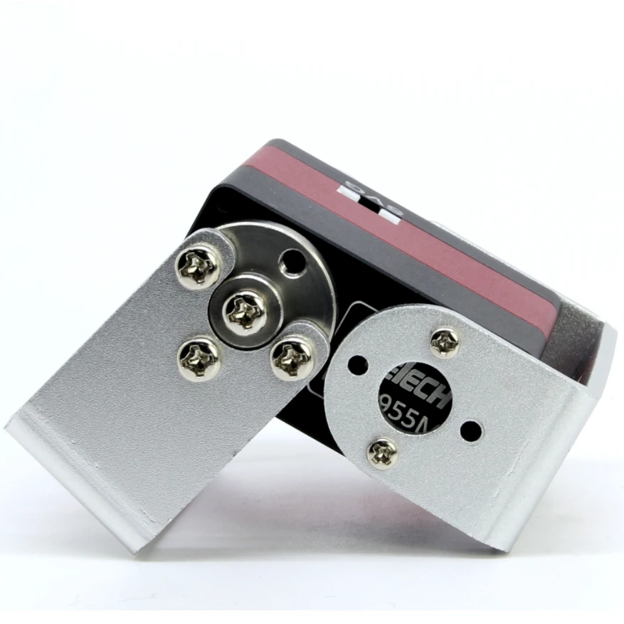 Feetech 12V 55Kg RC Servo แขนหุ่นยนต์ขายส่งเพลาคู่คงที่ควบคุม Real Time ข้อเสนอแนะโลหะวัสดุ