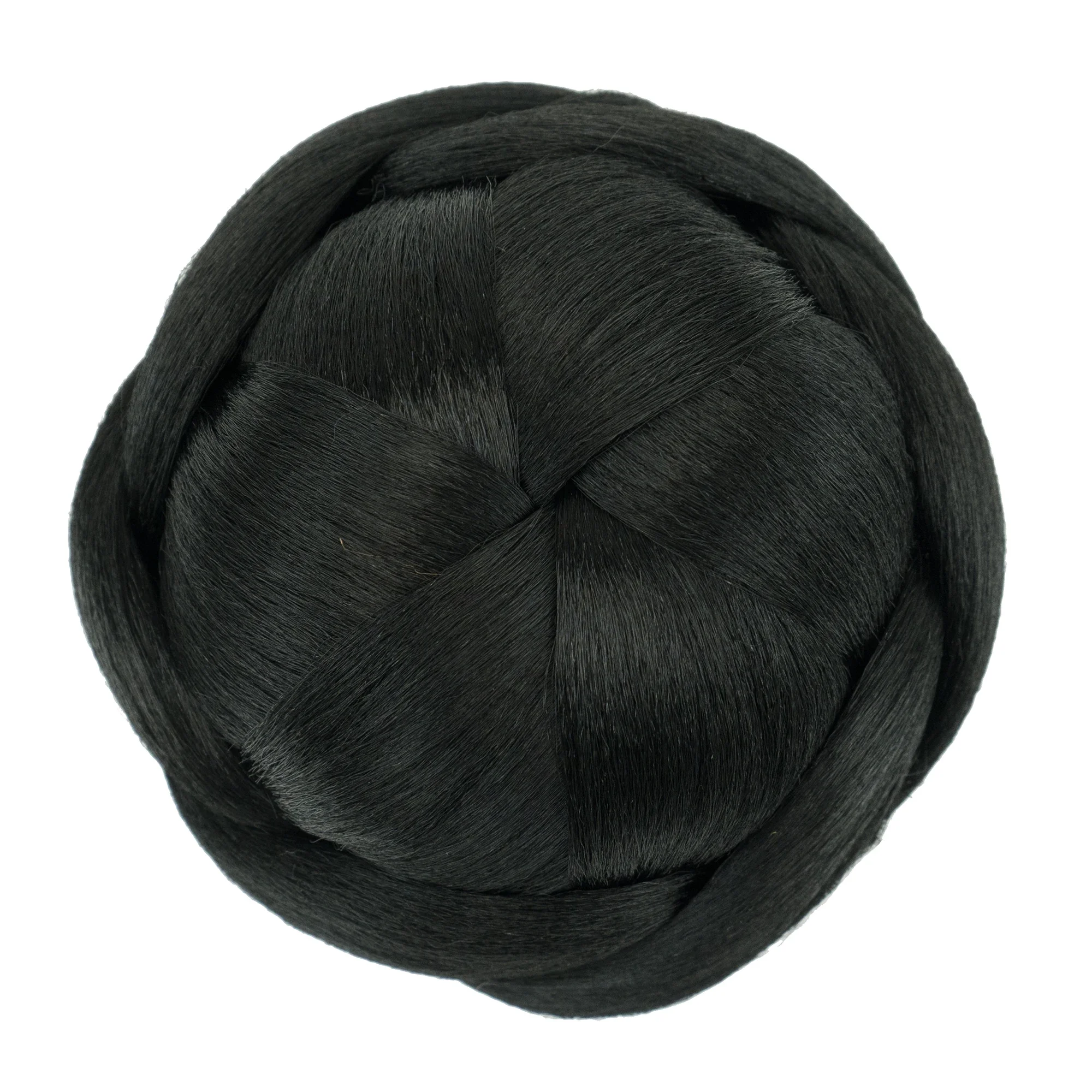 Synthetic Large Size Dancer Braided Chignon Hair Cover Donut Hairpieces Scrunchies Hair Bun Wig Updo for Women