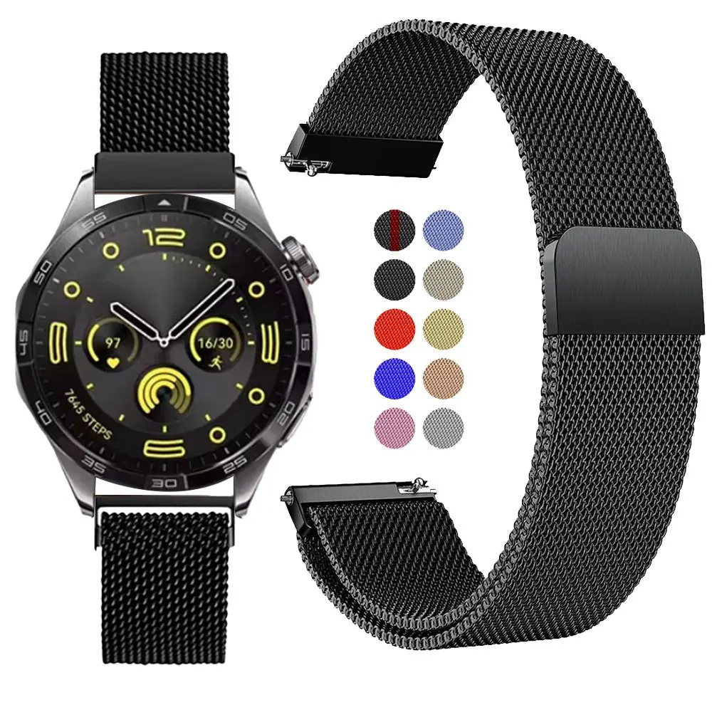 Stahl Milanese Strap Return Magnetarmband 18mm/20mm/22mm Ersatz-Uhrenarmband für Männer Frauen