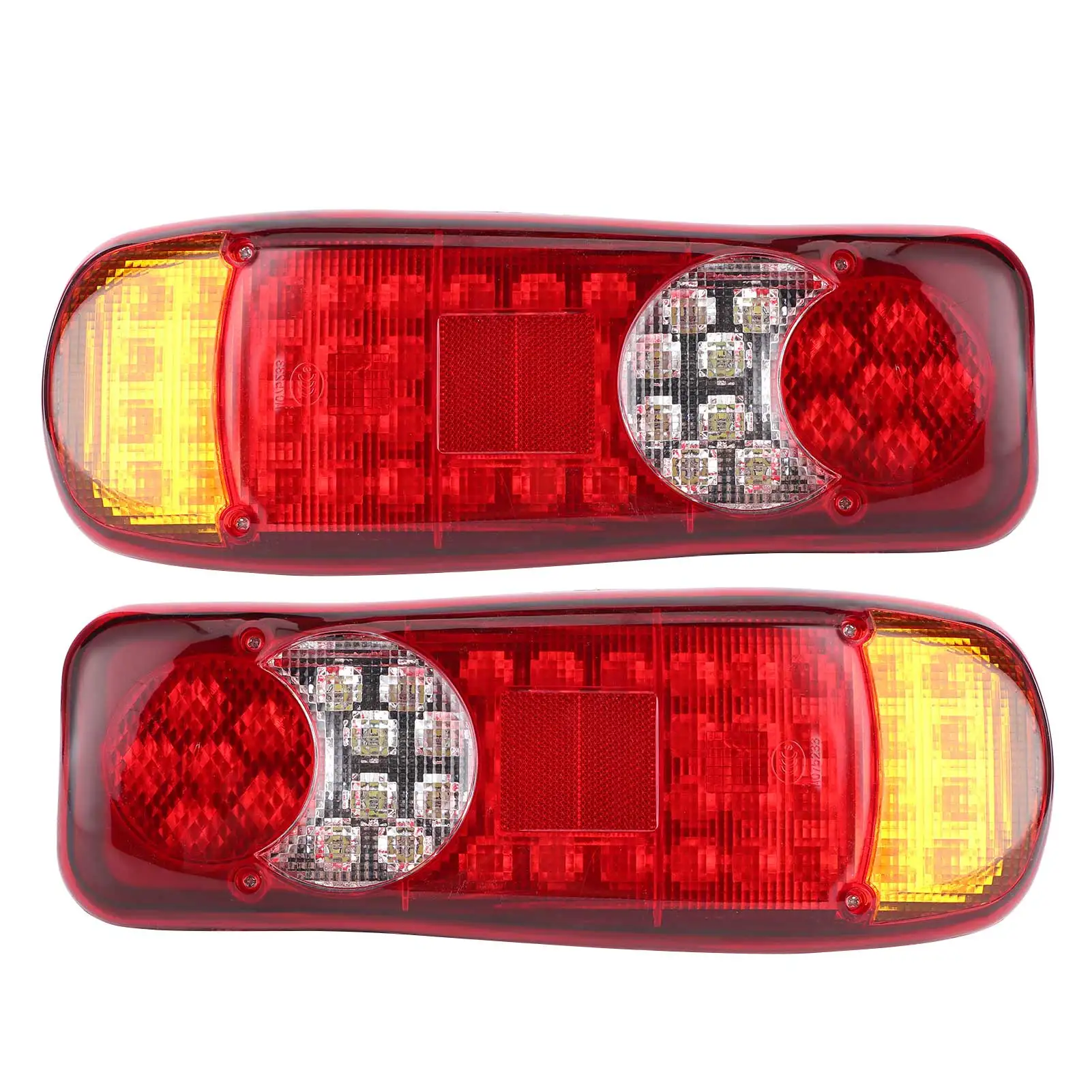 12V LED Rear Tail Lights Lamps 5 Functions Rear Light for Trailer Truck Chassis Bus Caravan Van