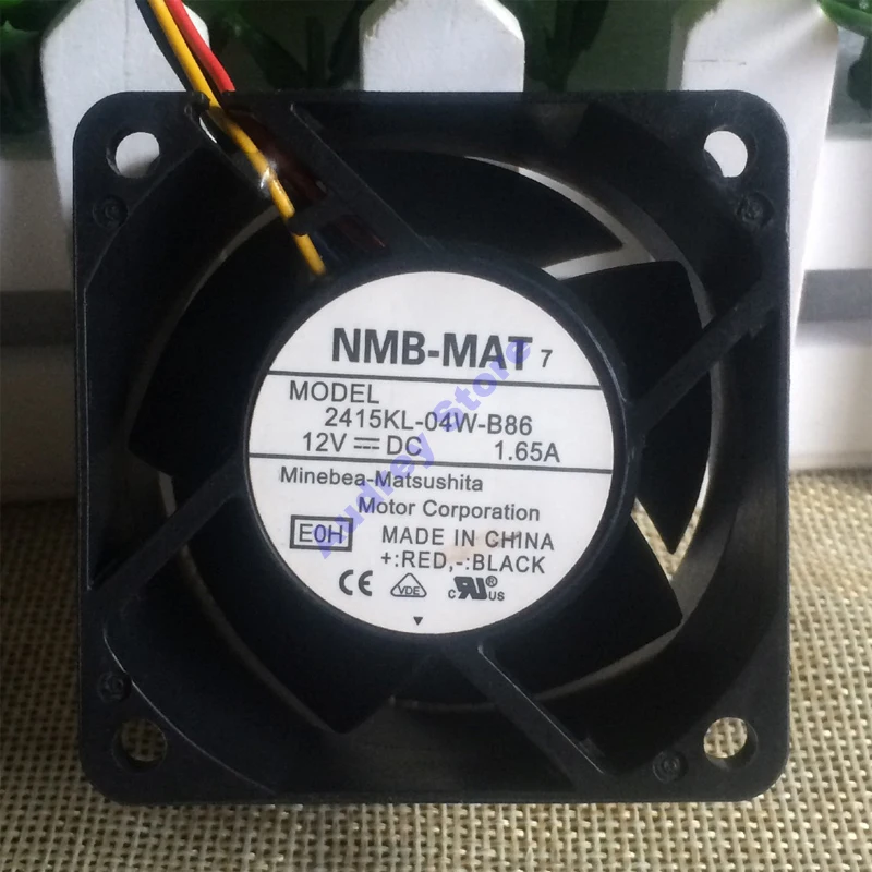 NMB 2415KL-04W-B86 12V 1.65A 6038 4-wire 2U server cooling fan 10075rpm double ball bearing air blower