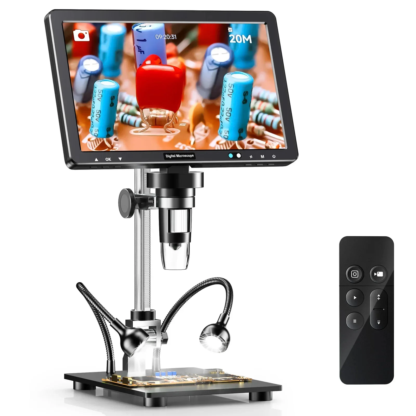 【¥11,720】RIEVBCAU 10.1インチ HDMI デジタル顕微鏡（2000X） DM12 特別割引-アリエク特価アラート