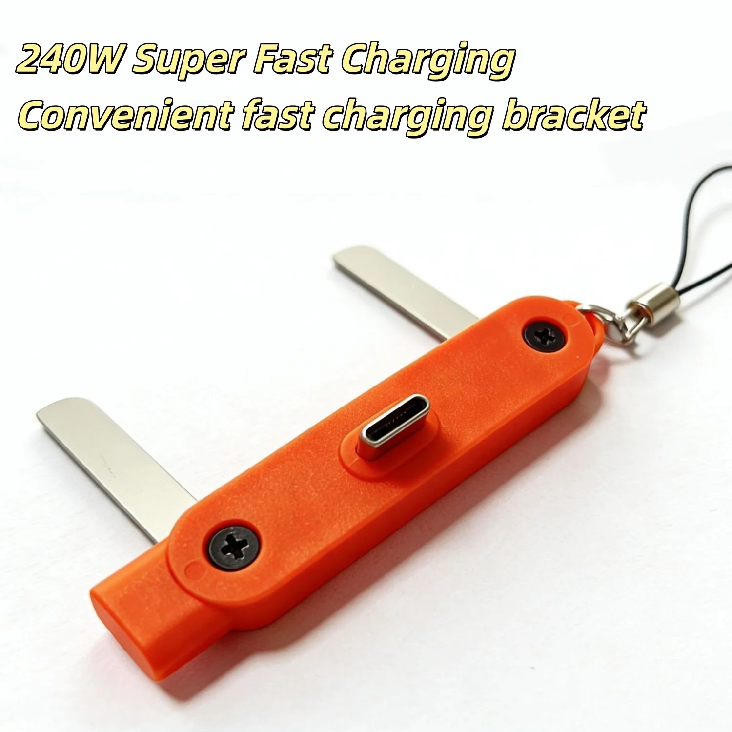 240W Super Fast Charging Stand Data Cable With Type-c Built-in Stand Adapter Multi-function Foldable Converter Charging Bracket