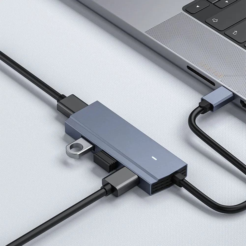 محطة إرساء للكمبيوتر المحمول USB C ، 4 في 1 نوع C Hub ، 4 USB محول متعدد المنافذ للأجهزة اللوحية