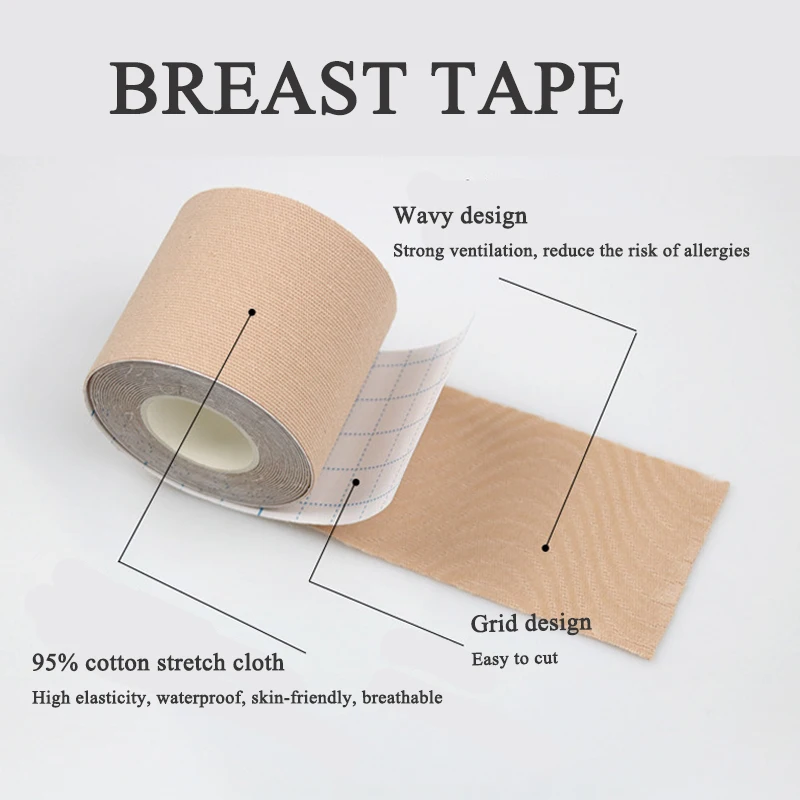 Boob Tape Breast Lift Nipple Cover Pasties Adhesive Invisible Strapless Sticky Bra Push Up Underwear