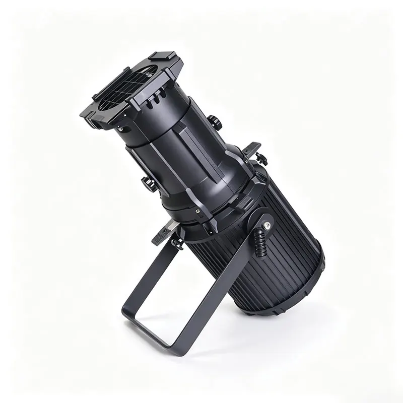Stage fill light 200W LED dual color temperature adjustable glass lens multi angle spotlight soft light DMX photography lighting