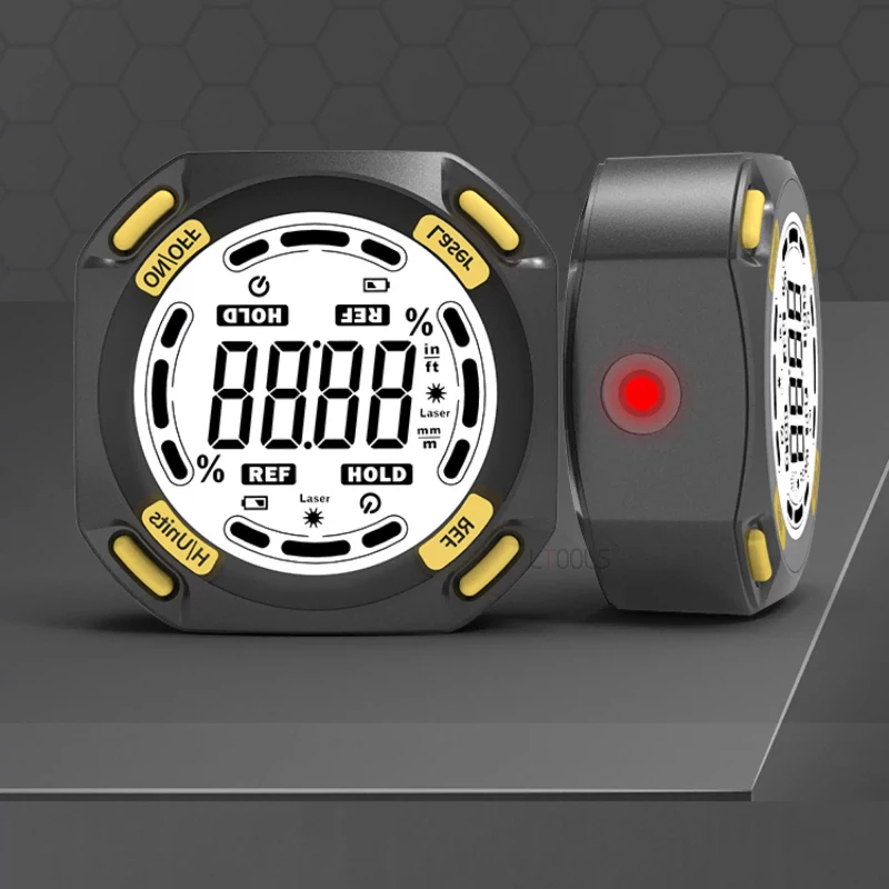 

5-сторонний магнитный гониометр, прецизионный цифровой дисплей, электронный измеритель уровня, АБС-пластик, линейка наклона, установка, вспомогательные инструменты