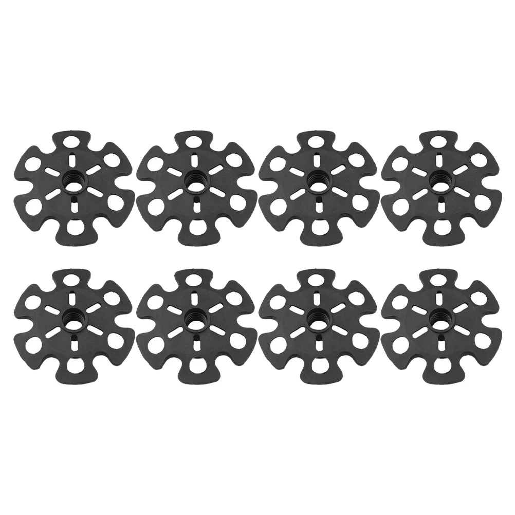 

8 Pcs Snow Trekking Pole Basket Tip Protector Walking Stick Mud Ski Hiking Tips Climbing Accessories Snowflake Disk Travel