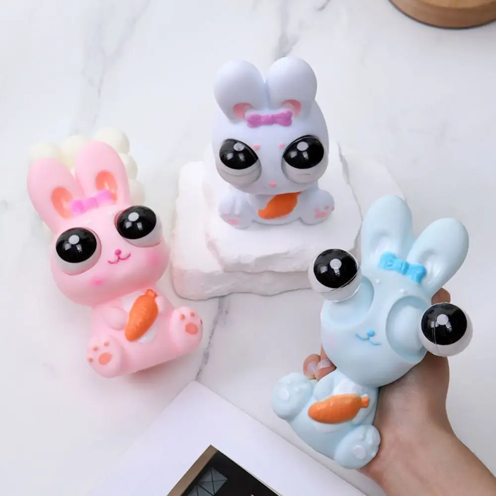 

Simulation Rabbit Eyeball Burst Rabbit Cartoon Animal Popping Out Eyes Squeeze Ball Toys Creative Funny Squeeze Stretching Ball