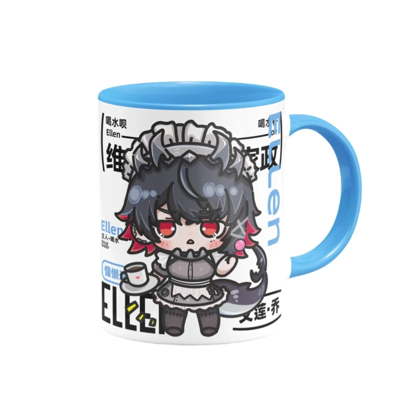 Original Game Zenless Zone Zero Ellen Joe Von Lycaon Hoshimi Miyabi Anime Ceramic Mug Water Cup Coffee Milk Gift for Friends