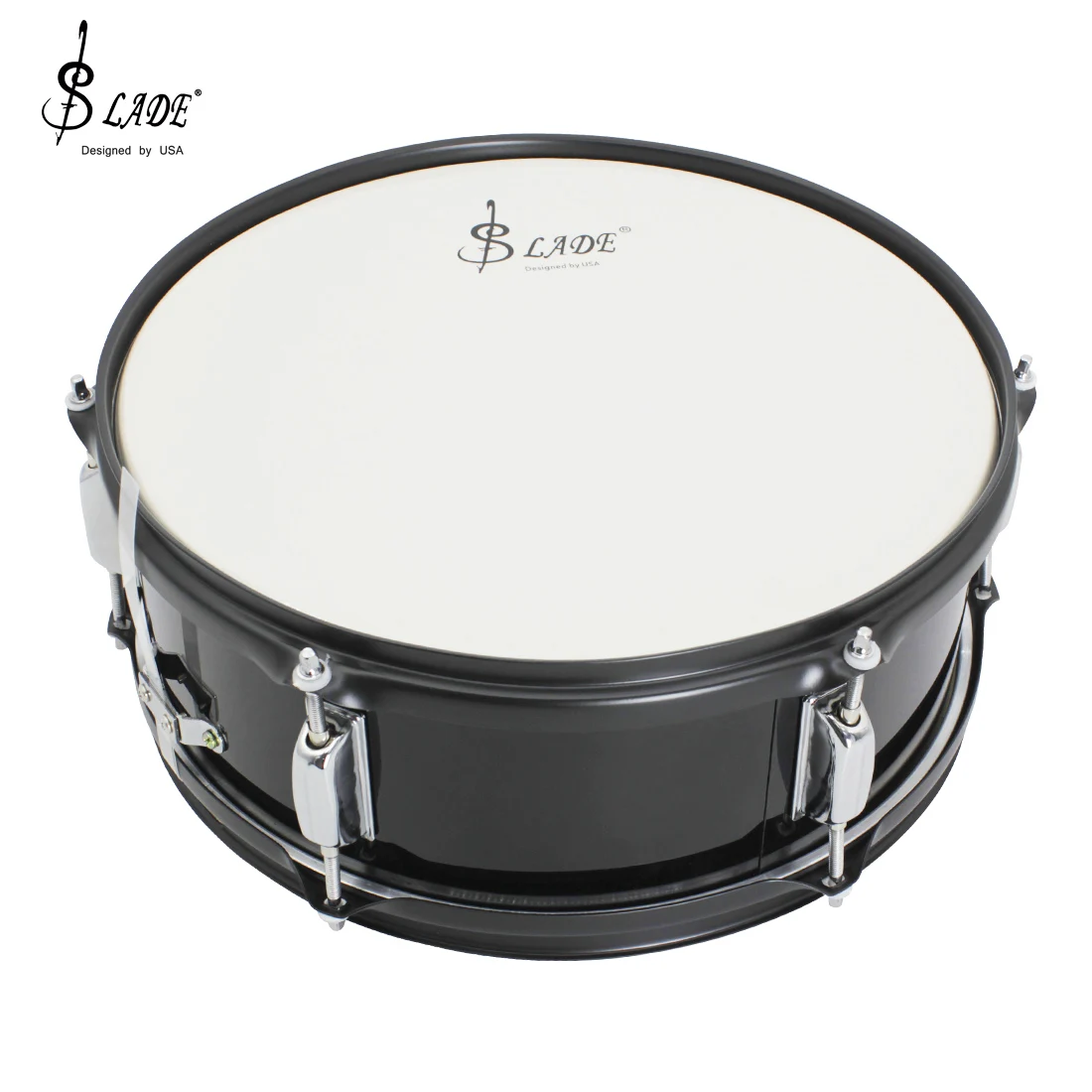 SLADE 14 Inches Snare Drum Percussion With Drum Key Shoulder Strap Novice Set For Beginners Student Practice Honor Guard Music