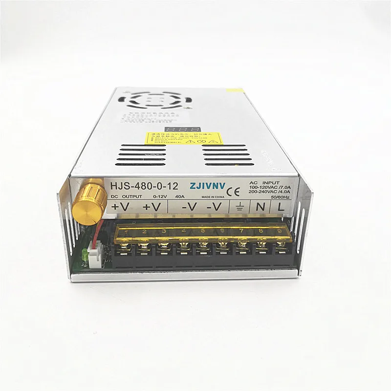 480W Switching Power Supply Adjust   le Voltage 0-5V Current Limit 60A With LED Digital Display Dc Output 0-5V 60A HJS-480-0-5