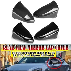Pair Rearview Mirror Cover Wing Side Mirror Cap For Lexus IS200 IS250 IS300 IS350 2014-2020 M Style Rear View Mirror Cover Cap