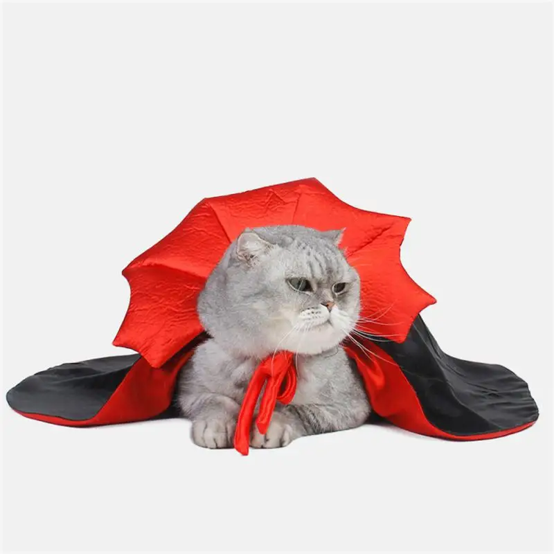 Cute Halloween Pet Costumes Cosplay Vampire Cloak For Small Dog Cat Kitten Puppy Dress Kawaii Pet Clothes Cat Accessoties Gift