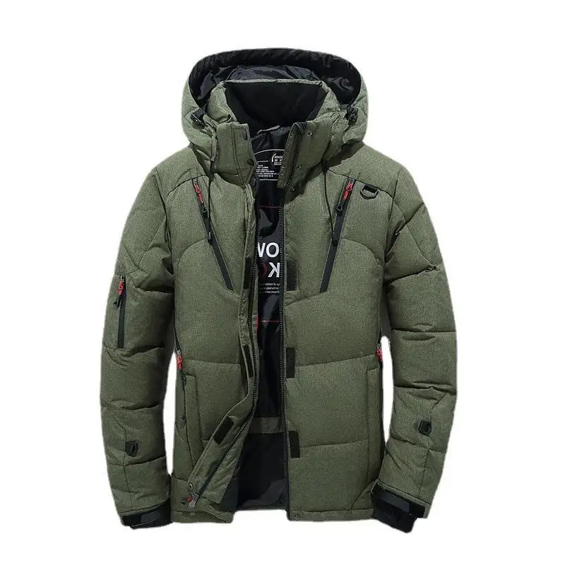 Veste chaude en duvet de canard blanc pour homme, manteau à capuche épaisse, manteau décontracté, Parka thermique d'hiver de haute qualité