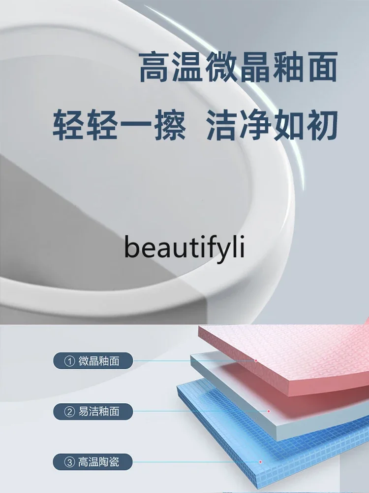 CQY Large pipe diameter flush toilet Household siphon deodorant high-impact ceramic toilet