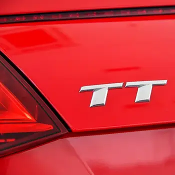 適用於Audi TT RS MK1 8N 8J MK3 8S MK2 TT 的 3D ABS 鍍鉻黑色 TT 標誌字母汽車後備箱標誌貼紙 8 最佳銷售 奧迪TT標誌 - №2