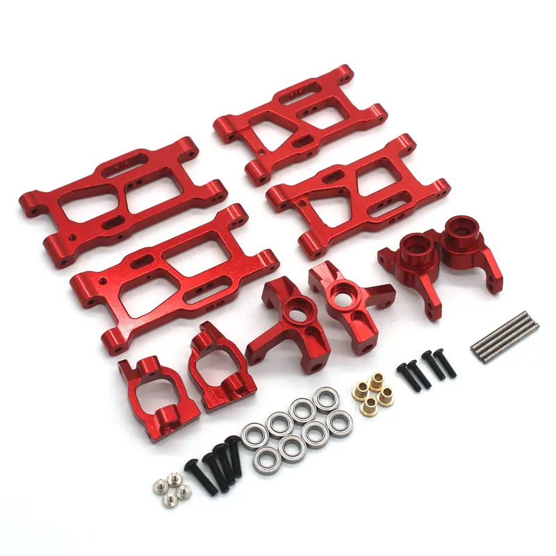 JXMJ Metal Accessories RC 1/12 AM-X12 AM-D12 14015 14005E Remote Control Vehicle Swing Arm Steering Cup 5-piece Set Parts