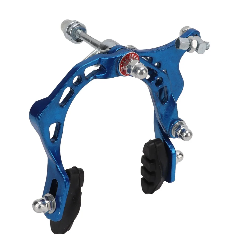 Aluminum Alloy Bike Brake Caliper Lightweight Blue Motorcycle Front Brake Dual Pivot Mountain Bike Brake Cycling Accessory