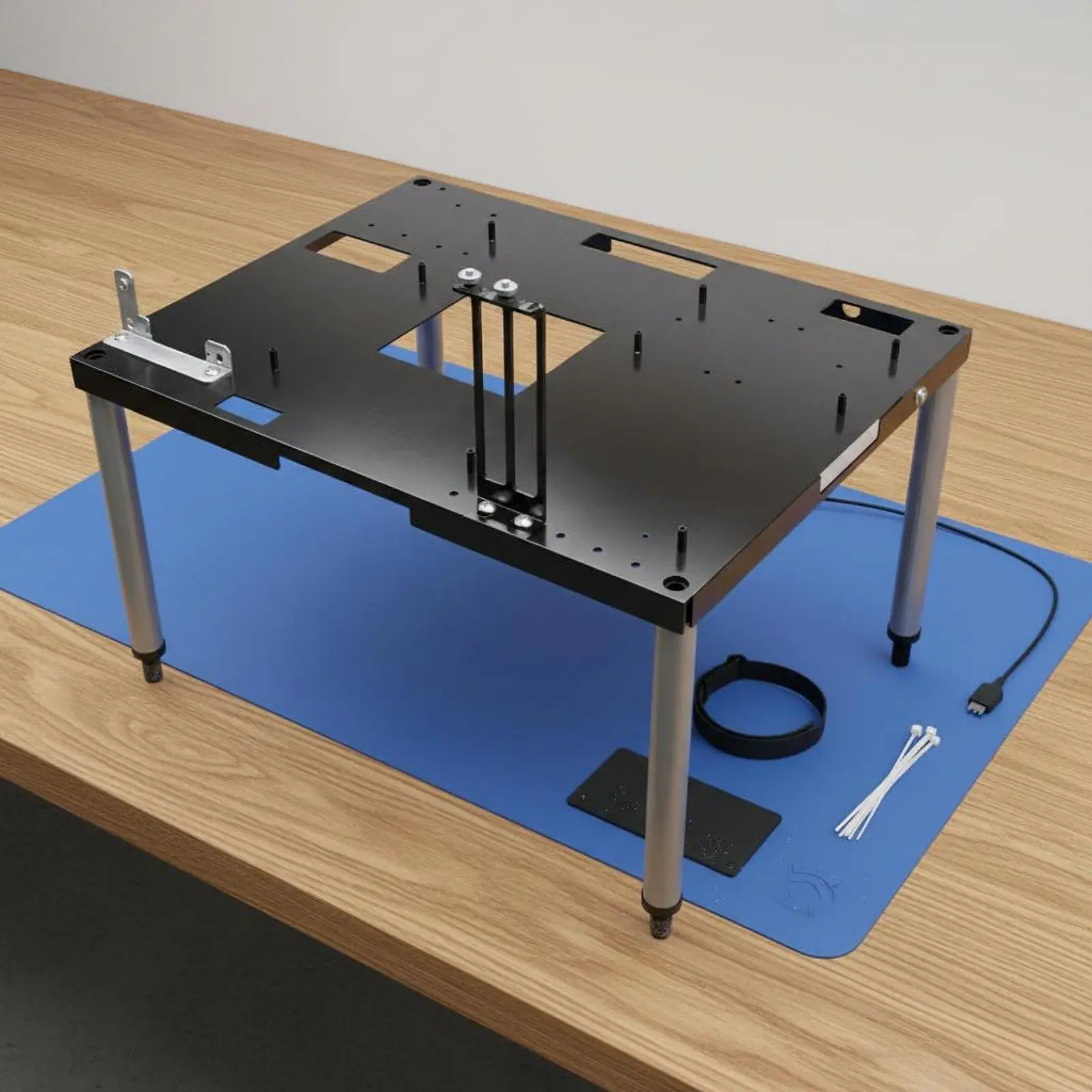 Modular Steel PC Test Bench Chassis Tower for Computer Hardware Stacking and Ventilation
