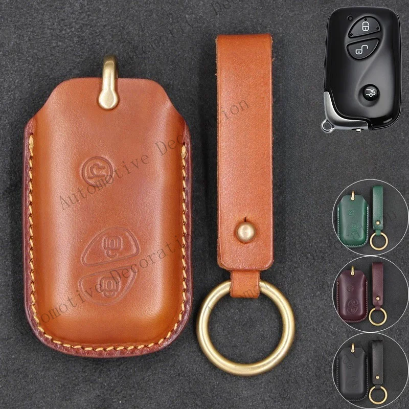 Z+ Genuine Leather Car Remote Key Fob Case Cover For Lexus IS F IS250 ES350 CT200h