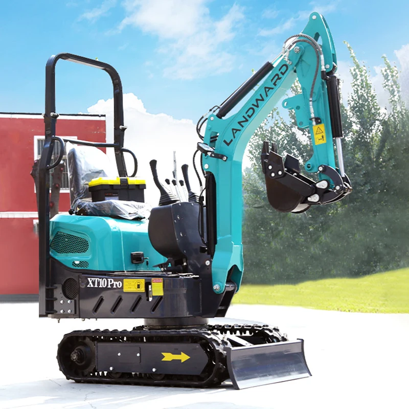 

China XT10 Pro Mini Excavator EPA Euro 5 Hydraulic Crawler 1 Ton Digger LANDWARD Mini Trencher 1000kg Excavator Customized Price