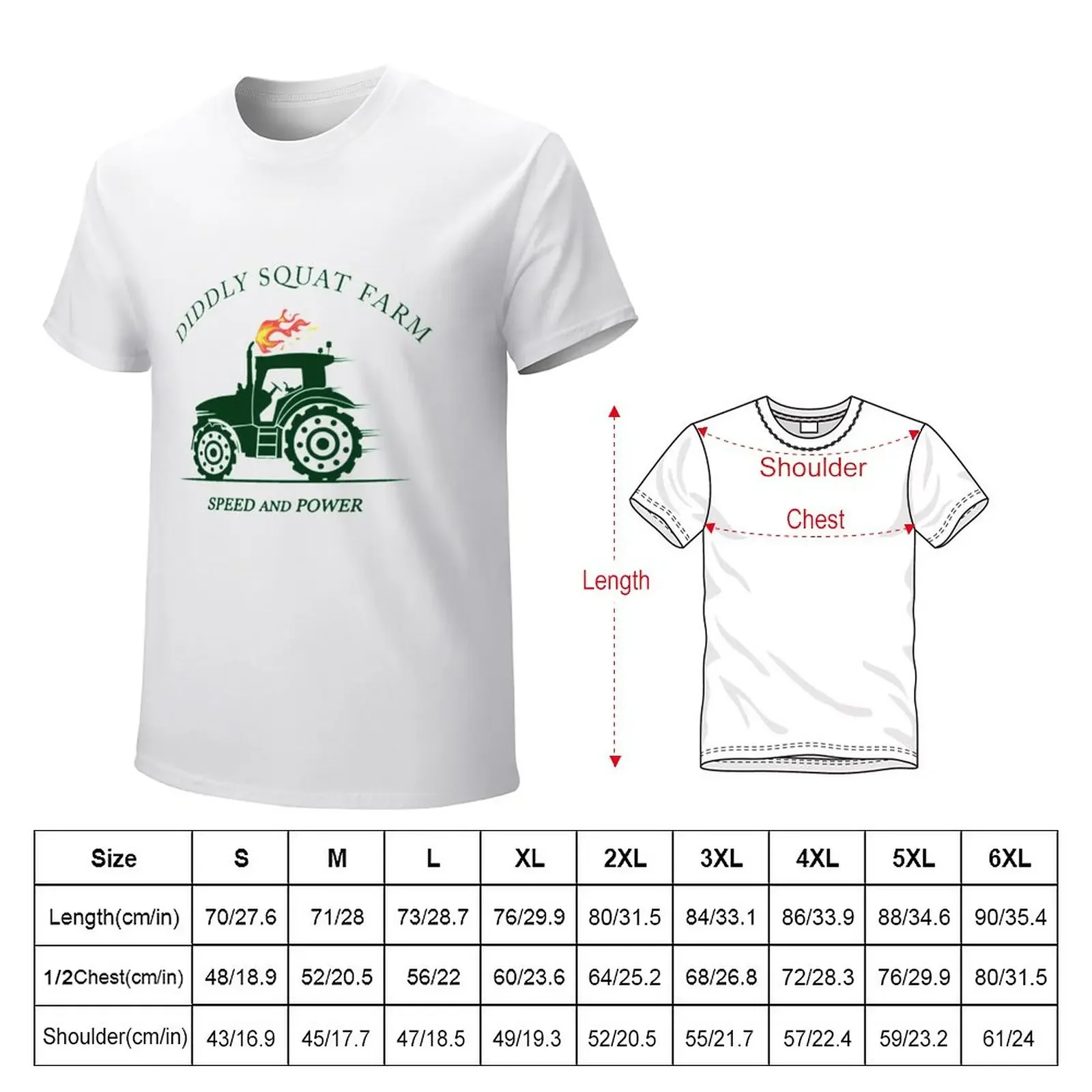 Diddly Squat Farm Green T-Shirt summer clothes sublime summer tops mens graphic t-shirts big and tall