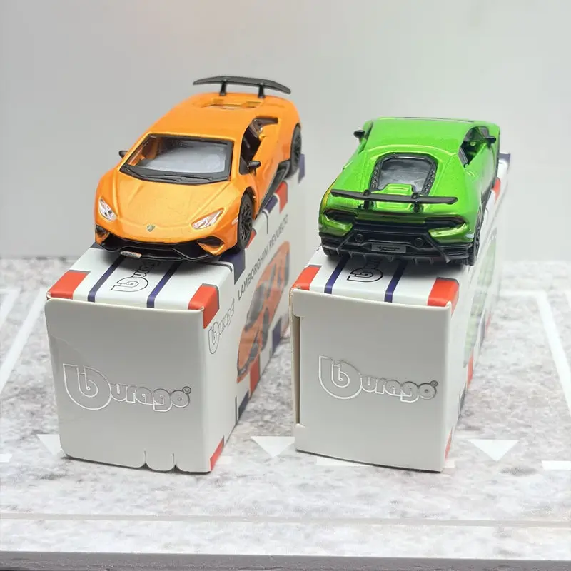 Bburago 1:64 Lamborghini Huracan Performante Alloy Sports Car Model Simulation Diecast Metal Track Racing Car Vehicle Model Gift