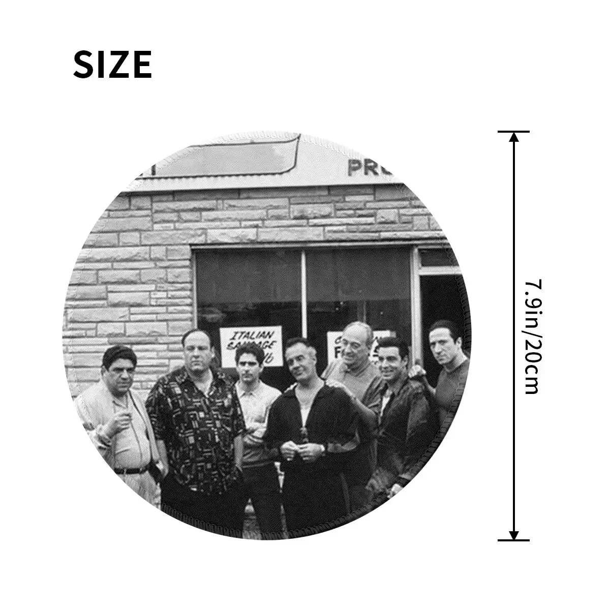 The Sopranos Family Round Mouse Pad Computer Keyboard Mouse Mat Gaming Laptop Desk Mat Office Accessories Table Mats