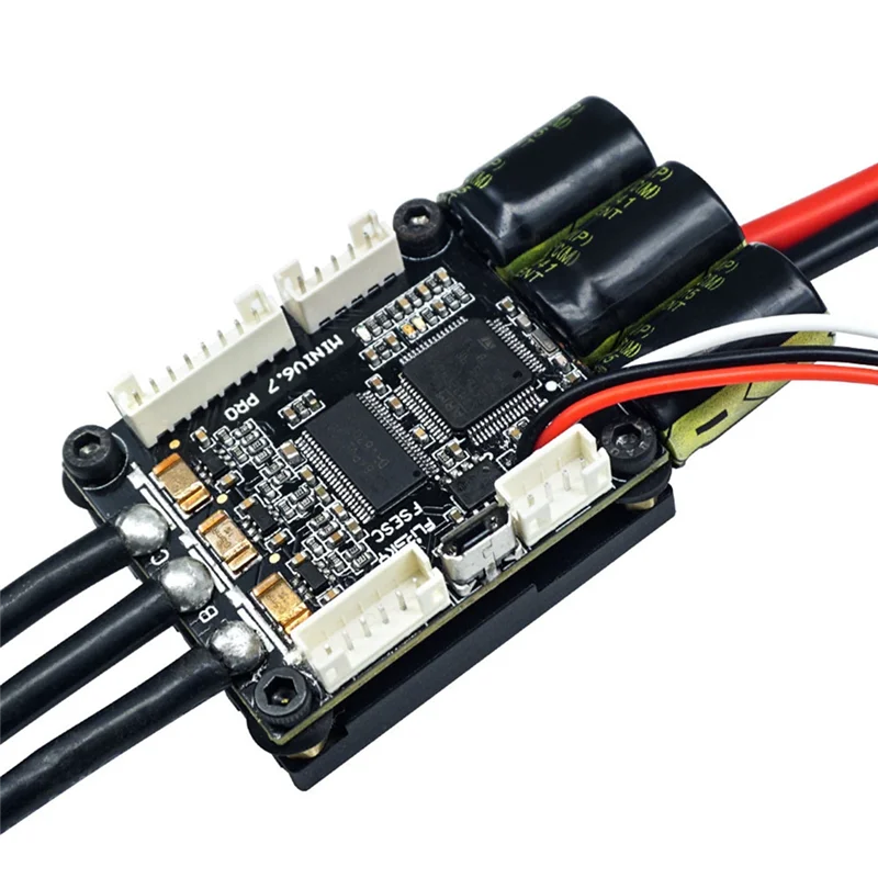 4-13S Lipo ESC Snelheidsregeling Mini FSESC6.7 70A Basis op VESC6.6 met aluminium geanodiseerde koellichaam voor borstelloze gelijkstroommotor