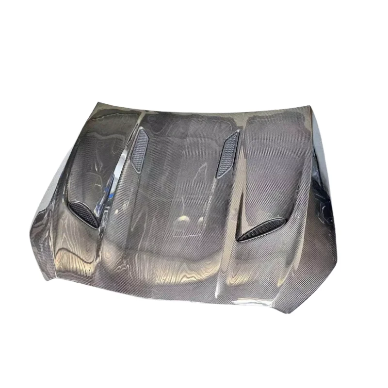 

High Quality Dry Carbon Fiber TOP Style Engine Hood and Front Bumper Cover for 2021+ W206 C200 C260 C300 Body Kit