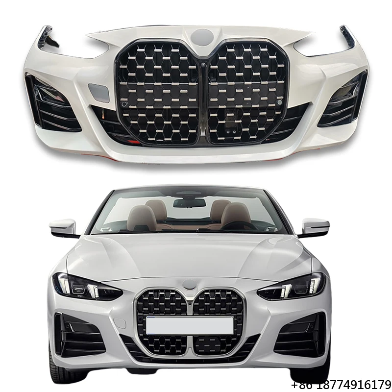 

Suitable for 4 Series 425i 430i G26 G22 Front Bumper Assembly, Front Mouth Surround, Headlight Grille Kit