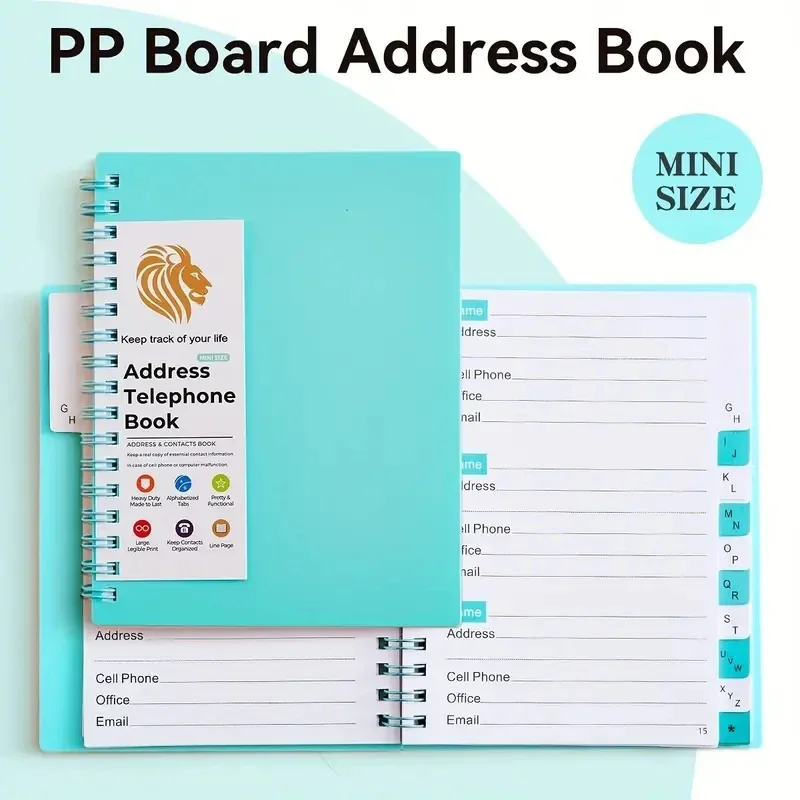 Pocket Address Book With Alphabetical A-Z Tabs Notebooks Notebook Notepad Writing Pads Office School Supplies