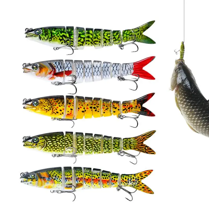 Slow Sinking Bass Fishing Lure Bass Lures With Built-in Gravity Ball Rust Resistant Sharp Hooks Effective Fishing Bait For