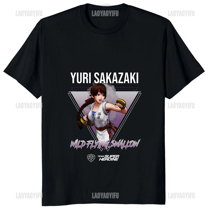 King of Fighters XV Graphic Kawaii Kula Diamond Printed Waifu Tshirt Streetwear Otaku T Shirt Fighting Technology Game Male Tees
