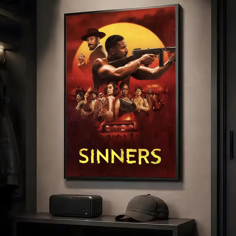 Movie Sinners Painting Calligraphy HD Art Wall Room Decor Home Waterproof Home Living Bar Decorative Paintings